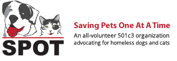 SPOT (Saving Pets One at a Time) logo