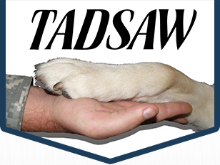 TADSAW (Train A Dog Save A Warrior) logo